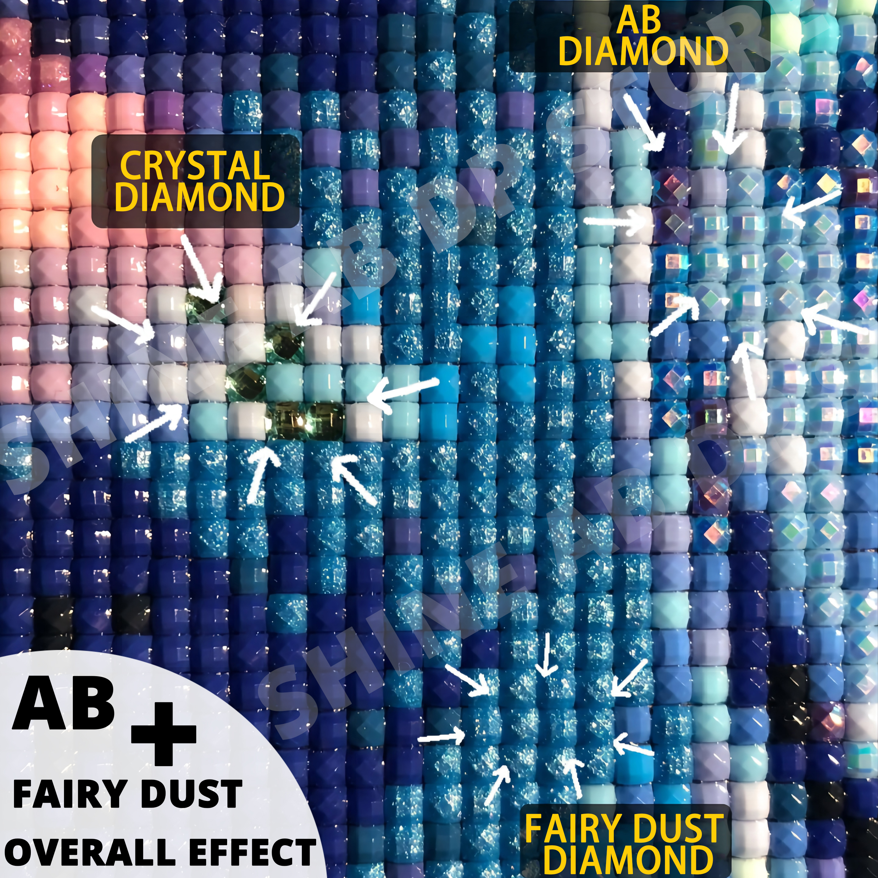 Resin AB Fairy Dust Diamond Em - đánh giá và giá Embroidery Lady Bug