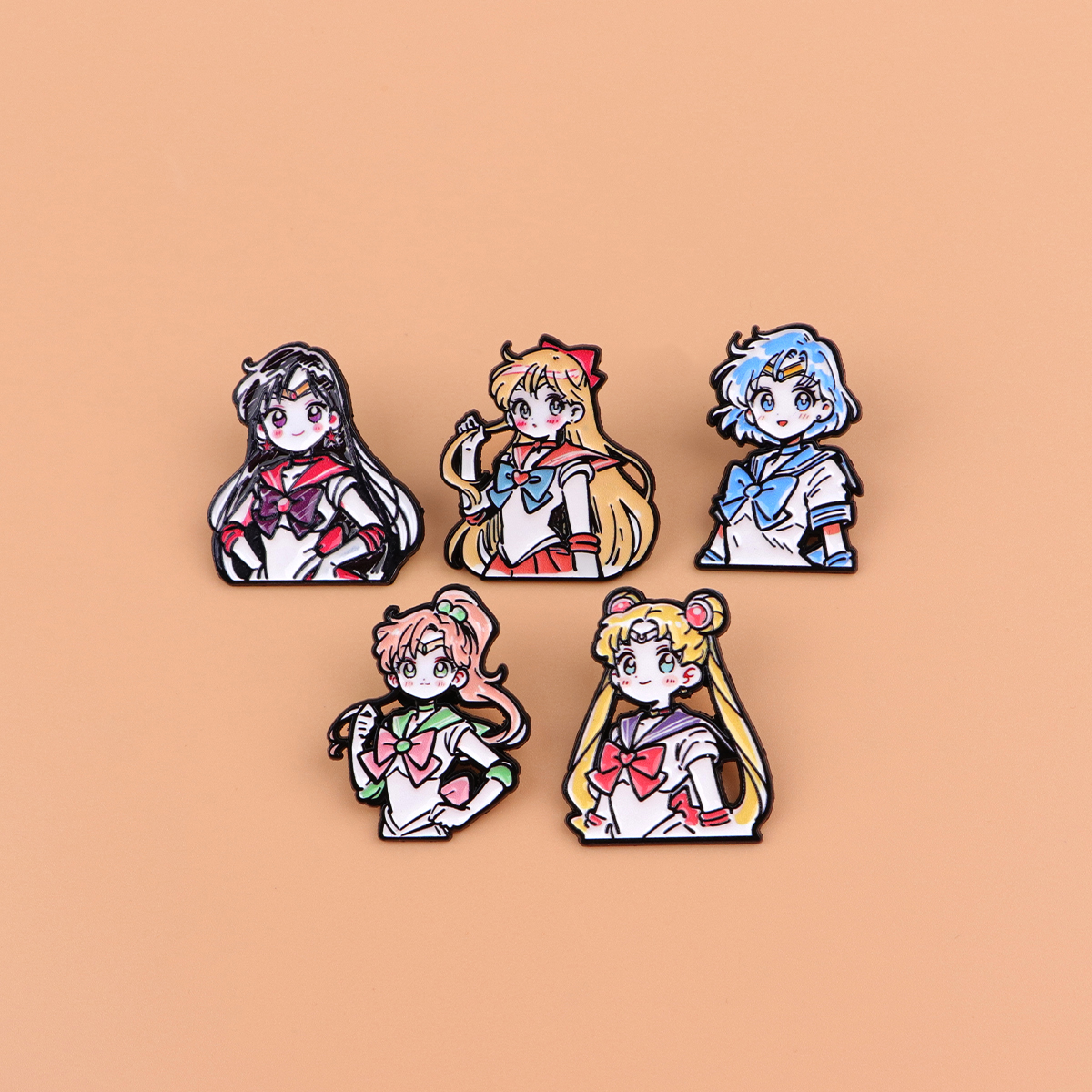 Cute Girls Enamel Pin Manga An - đánh giá và giá Embroidery Illustration