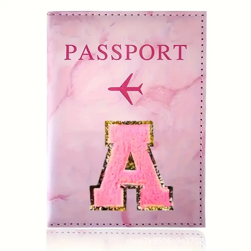 Pink PU Leather Passport Holde - đánh giá và giá Embroidery Font