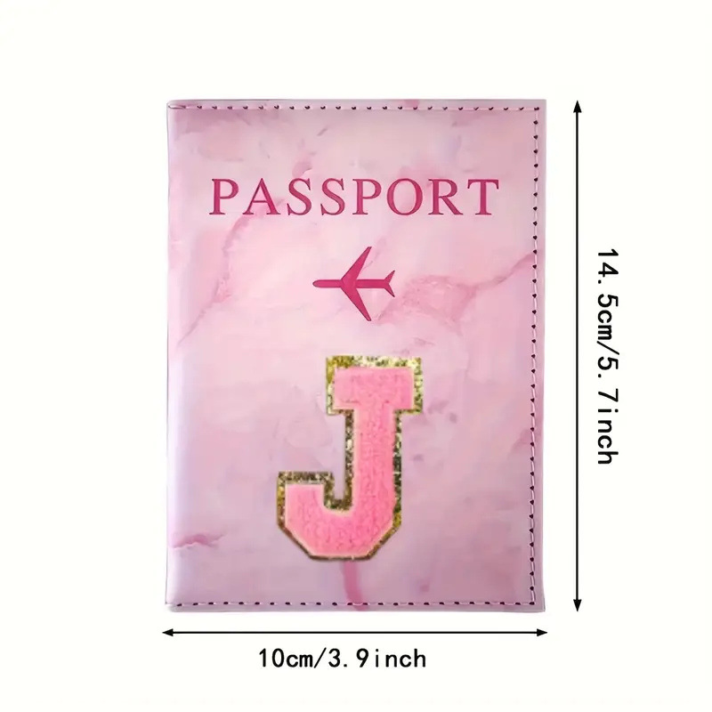 Pink PU Leather Passport Holde - đánh giá và giá Embroidery Font