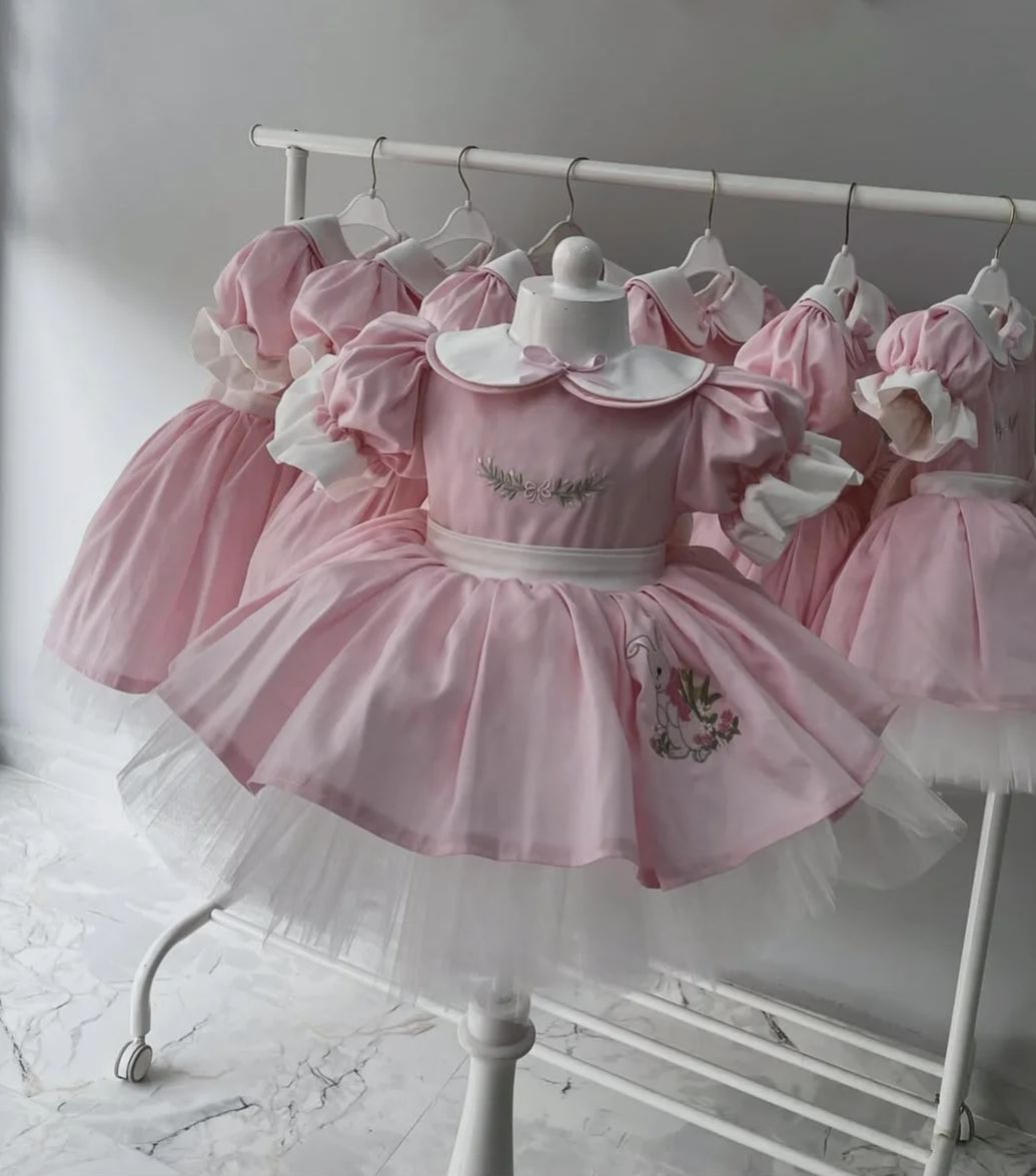 0-12Y Baby Girl Summer Rabbit  - đánh giá và giá Embroidery Rabbit