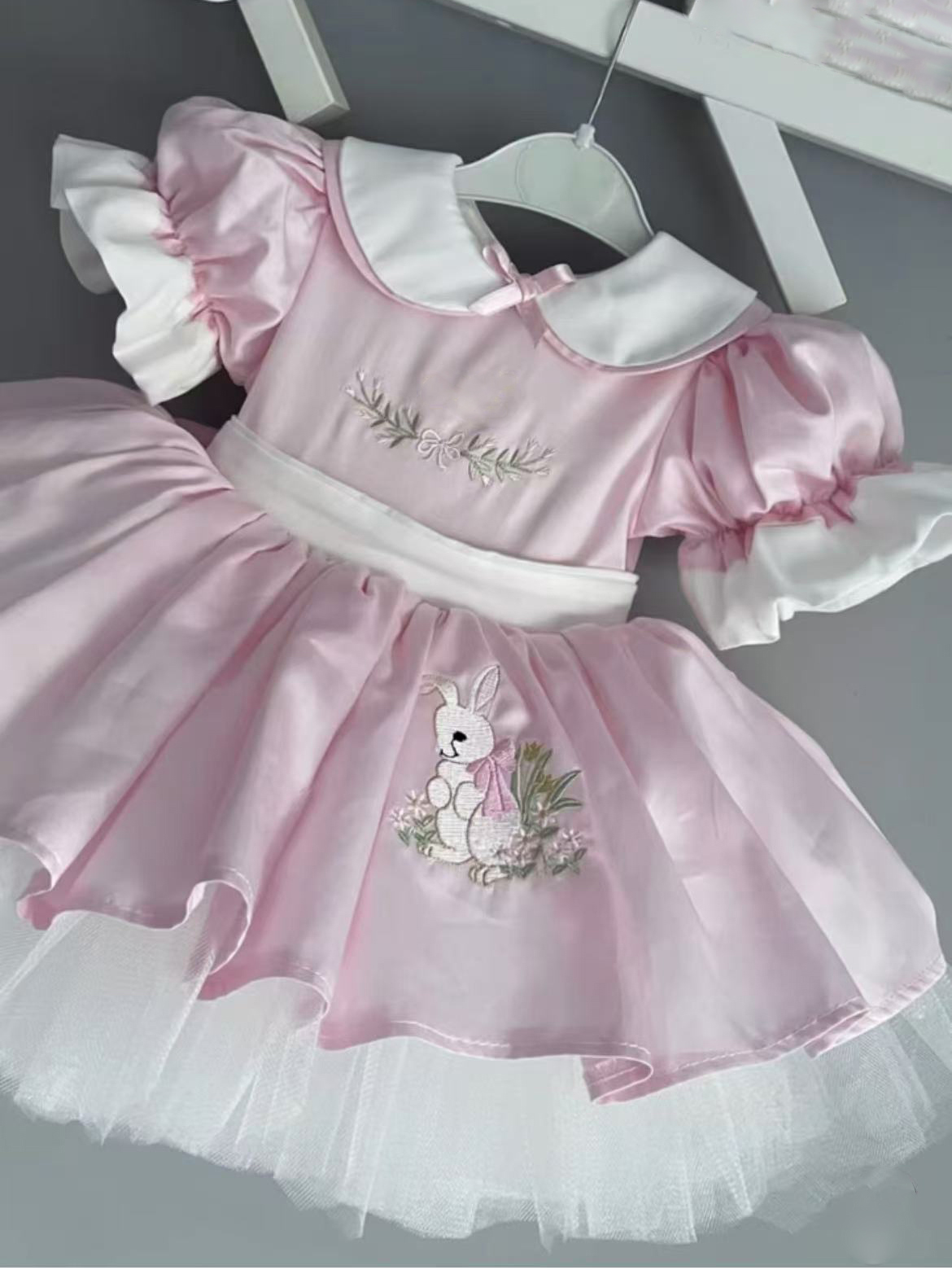 0-12Y Baby Girl Summer Rabbit  - đánh giá và giá Embroidery Rabbit