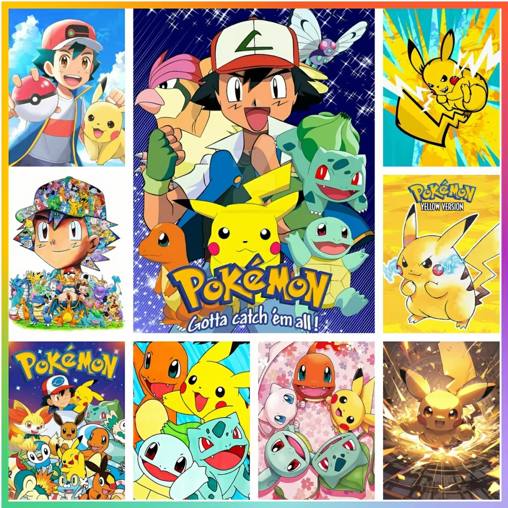 Pokemon Pikachu Colorful Oil P - đánh giá và giá Embroidery Translate