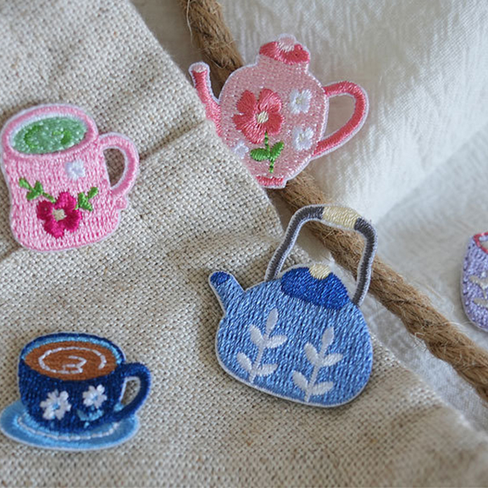 Retro Tea Cup Embroidery Cloth - đánh giá và giá Embroidery Journal Book