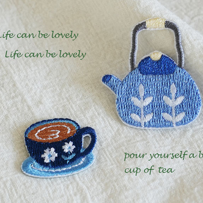 Retro Tea Cup Embroidery Cloth - đánh giá và giá Embroidery Journal Book