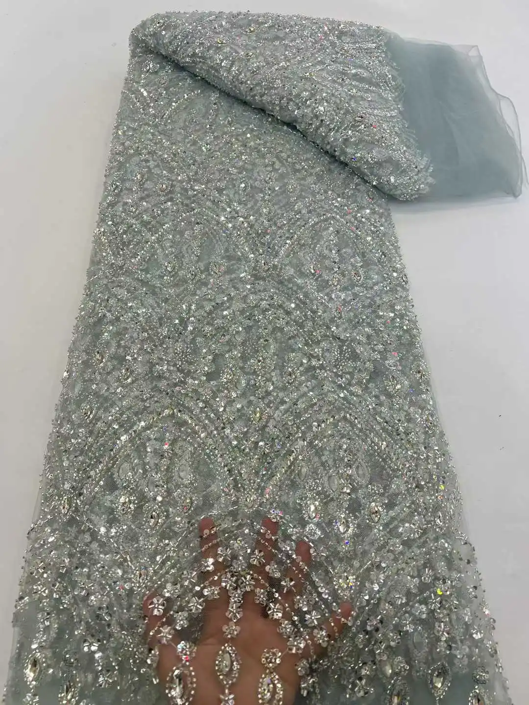 Hot Sale Exquisite Heavy Indus - đánh giá và giá Embroidery Net Dress