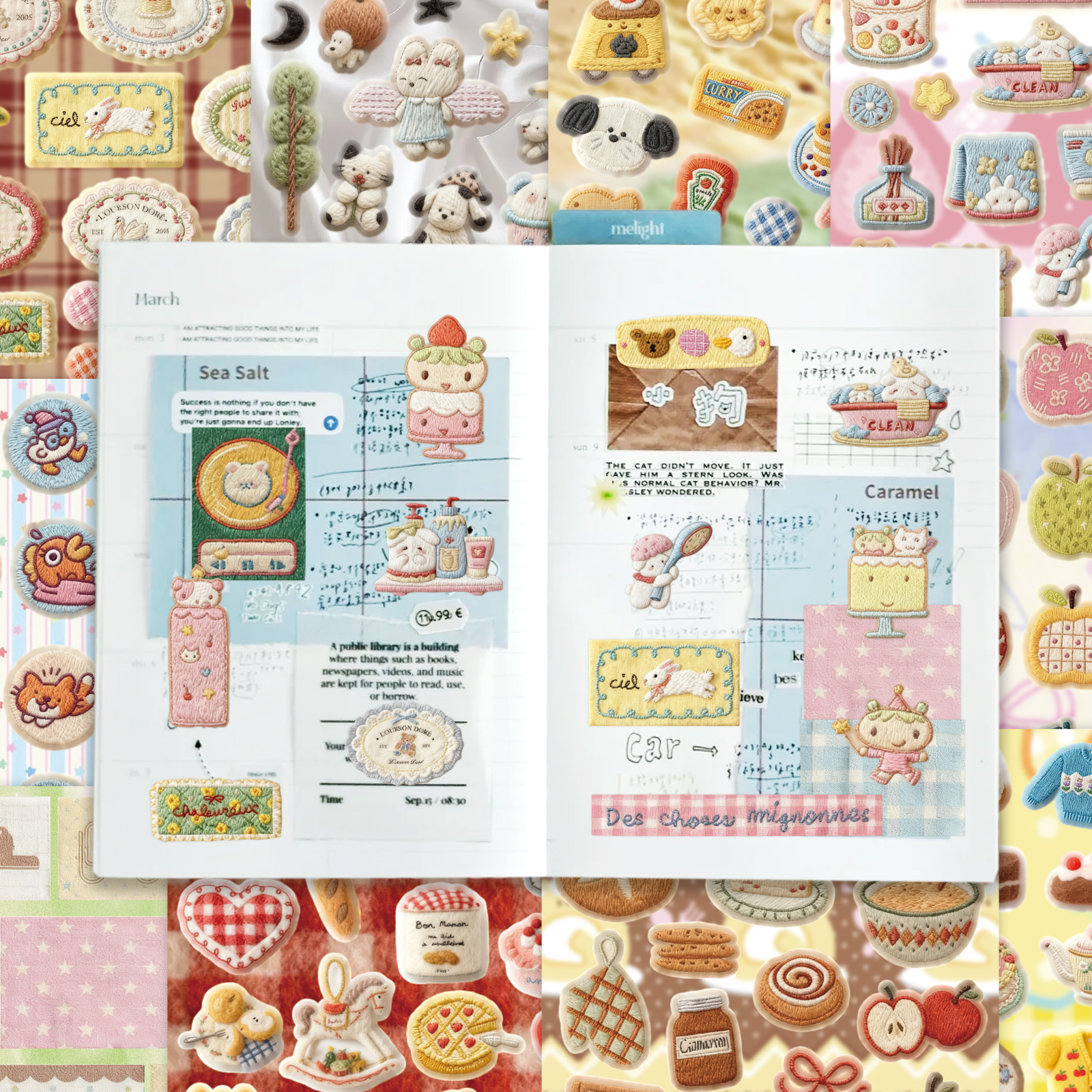Random Cover 30 Sheets 680+ Pc - đánh giá và giá Embroidery Journal Book