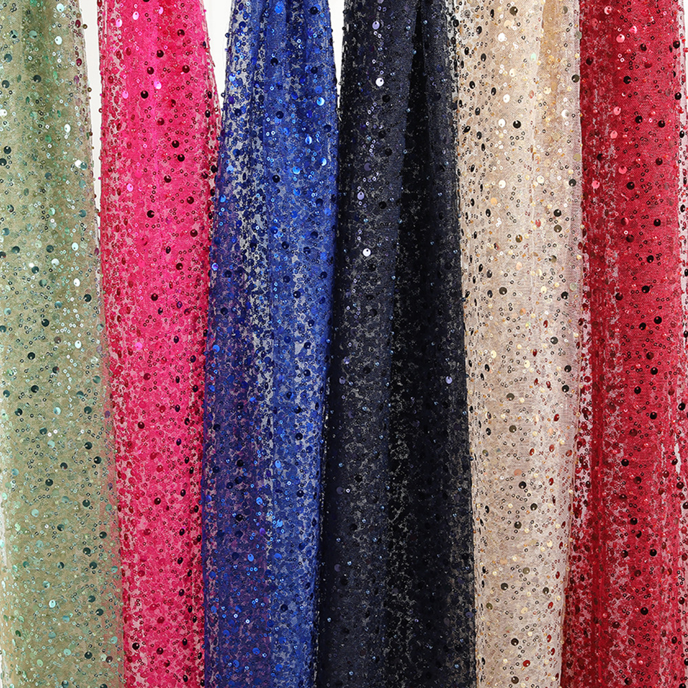40 Colors 3mm 7mm Shinny Spark - đánh giá và giá Embroidery Net Dress