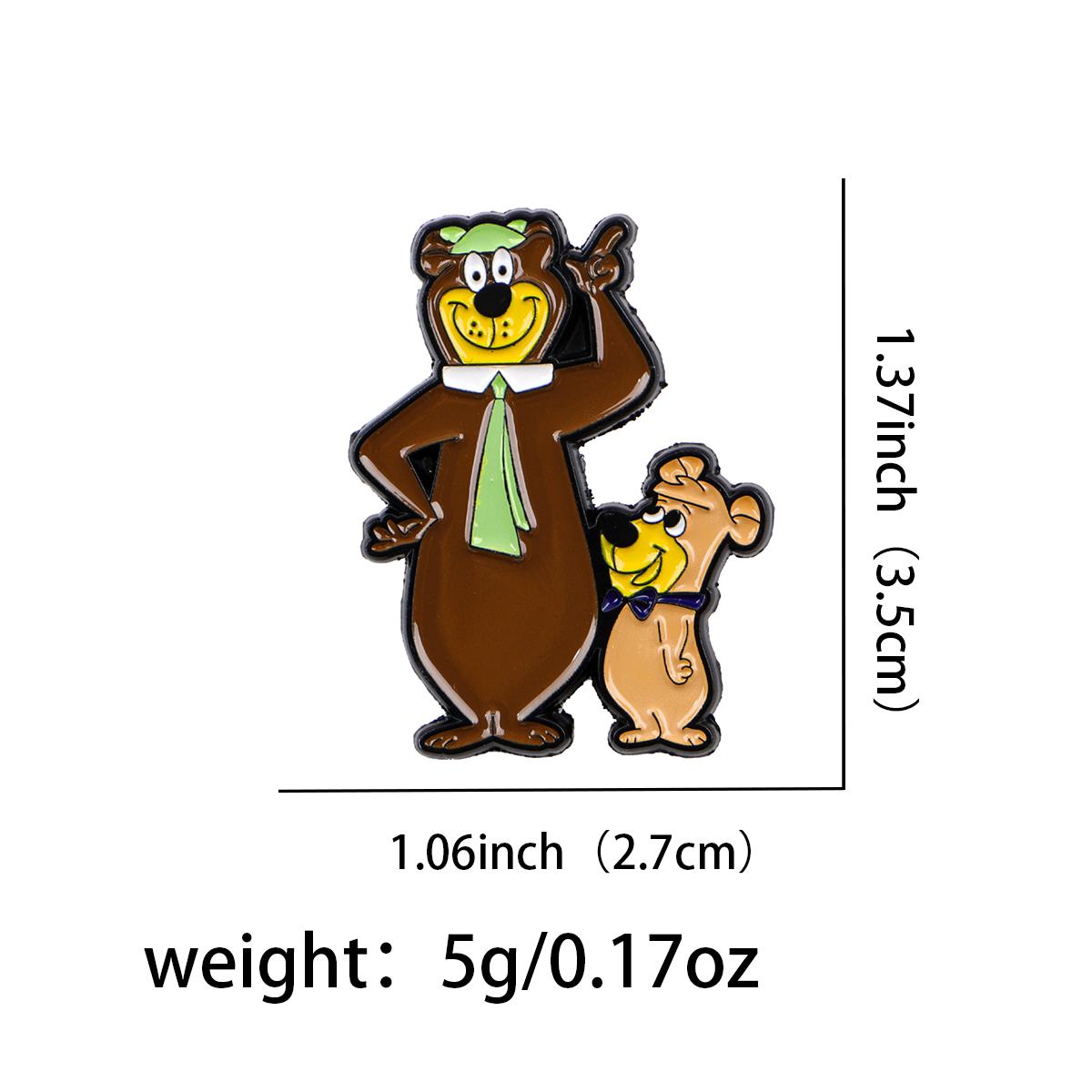 Cute Bear Enamel Pin Cartoon B - đánh giá và giá Embroidery Illustration