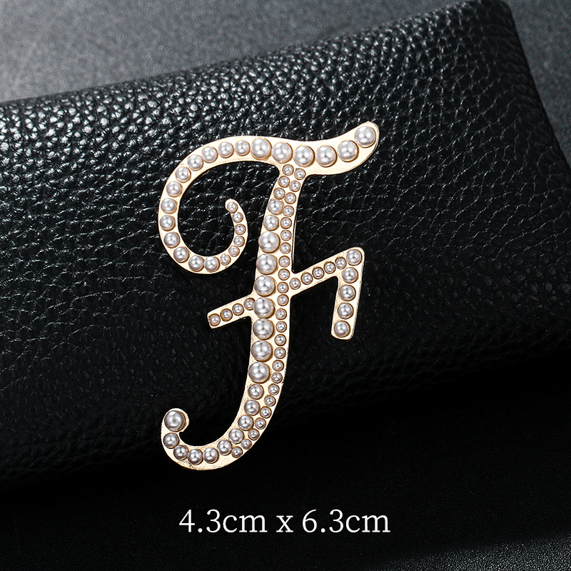 English Letters A-Z Pearl Broo - đánh giá và giá Embroidery Letter M