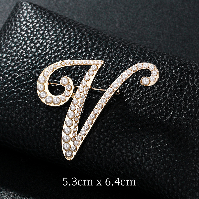 English Letters A-Z Pearl Broo - đánh giá và giá Embroidery Letter M